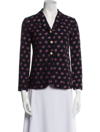 Gucci 2017 Floral Print Blazer