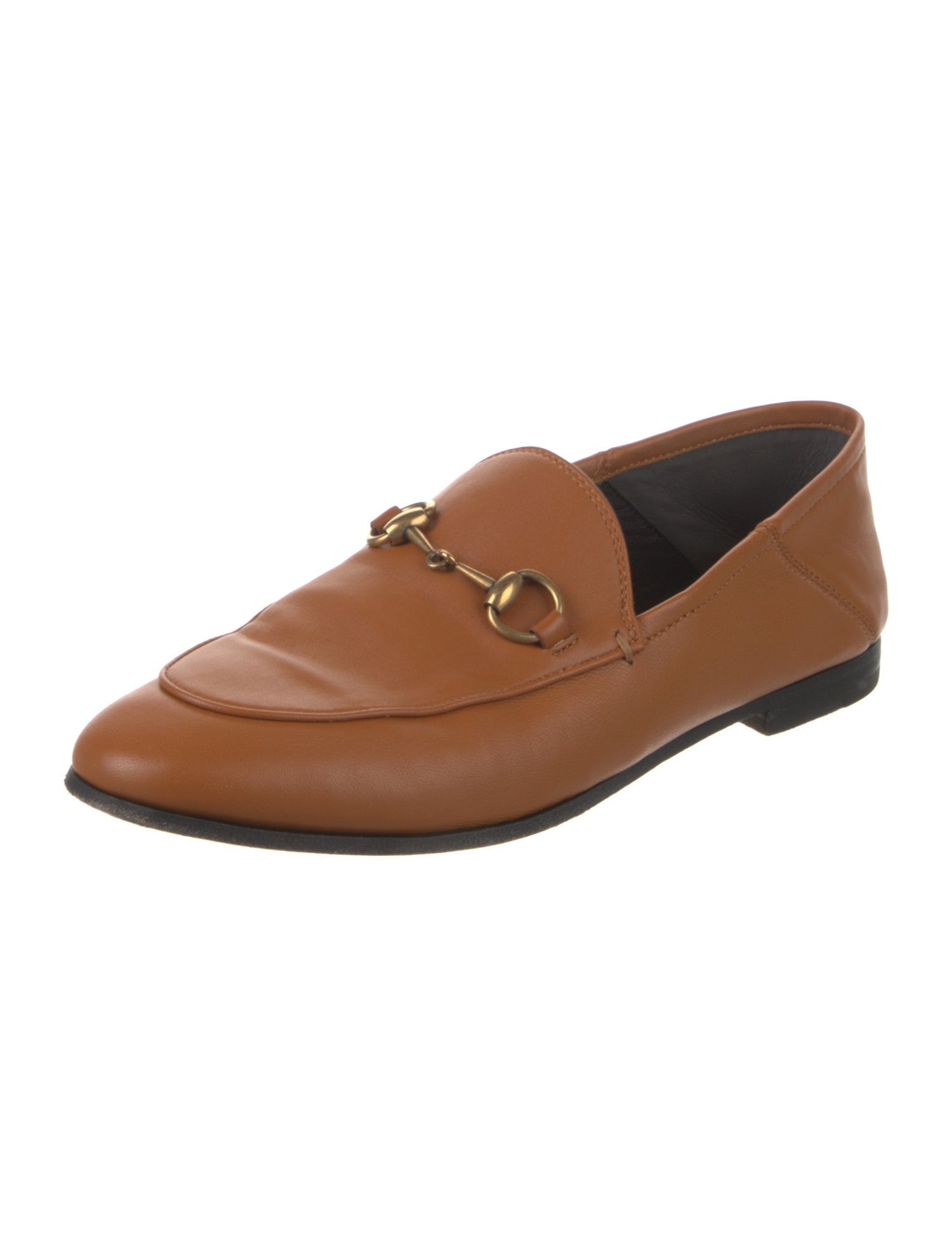 Gucci Horsebit Accent Leather Loafers
