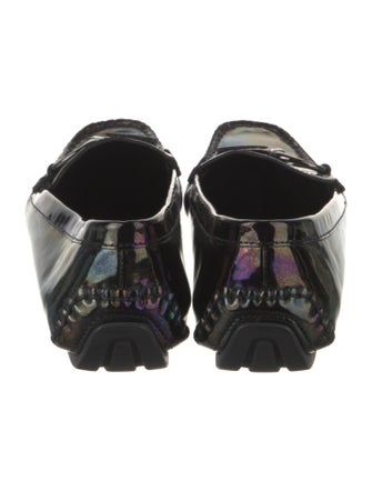 Gucci Web Accent Patent Leather Loafers