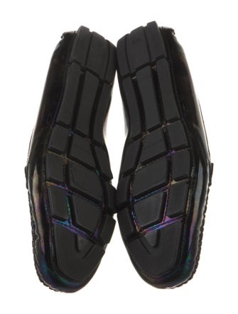 Gucci Web Accent Patent Leather Loafers