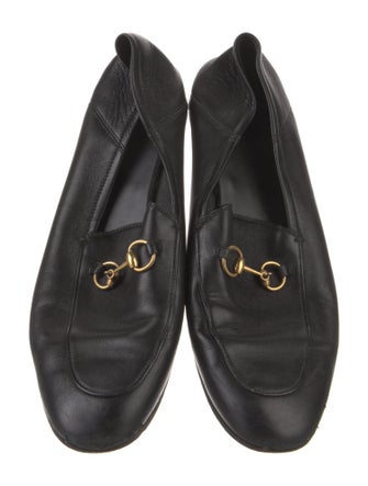 Gucci Horsebit Accent Leather Loafers