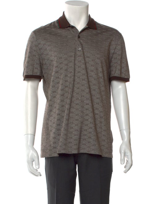 Gucci GG Logo Collar Polo Shirt