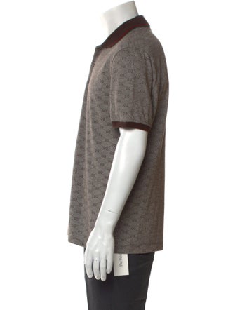 Gucci GG Logo Collar Polo Shirt