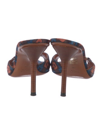 Gucci Horsebit Accent Satin Slides