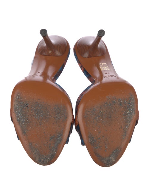 Gucci Horsebit Accent Satin Slides