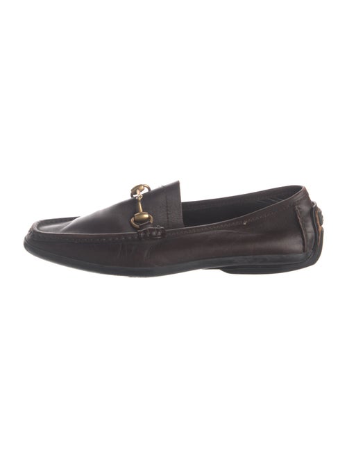 Gucci Horsebit Accent Leather Loafers