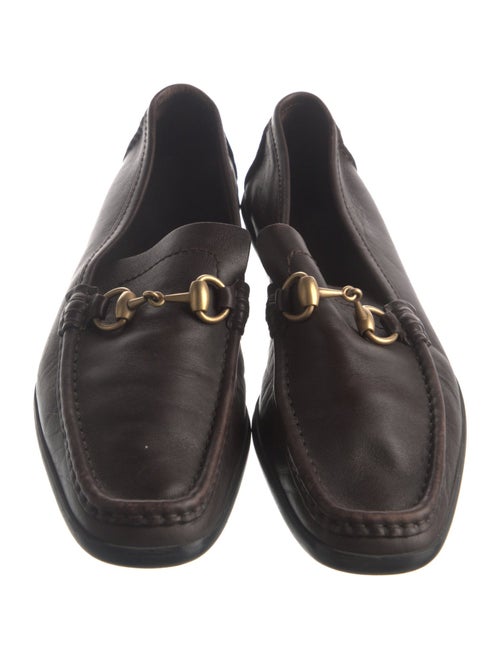 Gucci Horsebit Accent Leather Loafers