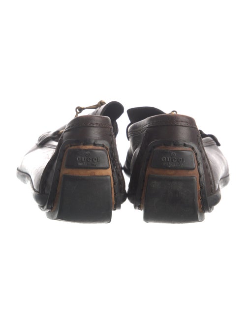 Gucci Horsebit Accent Leather Loafers