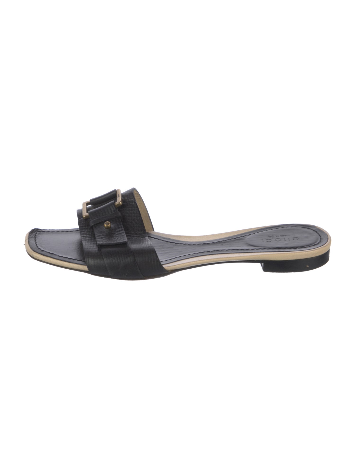 サンダル Dolce & Gabbana Leather Sandal Metallic leather platform sandal in gold - Dolce Gabbana