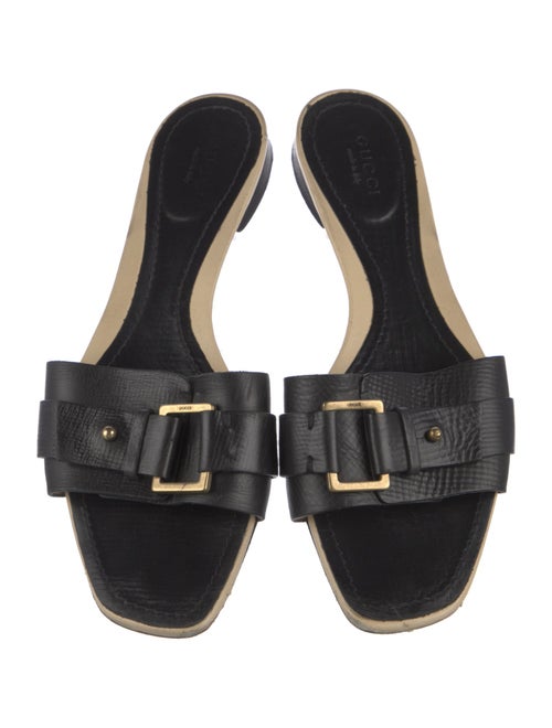 Gucci Sukey Logo Leather Slides