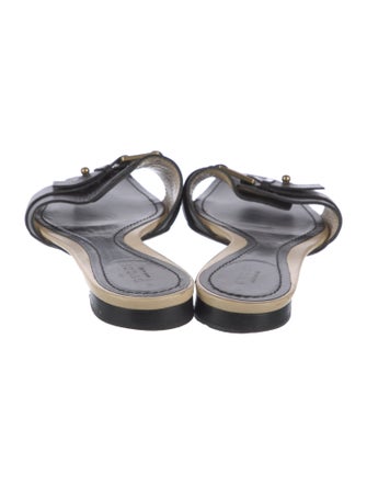 Gucci Sukey Logo Leather Slides