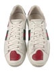 Gucci Web Accent Leather Sneakers