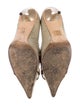 Gucci Horsebit Accent Snakeskin Pumps