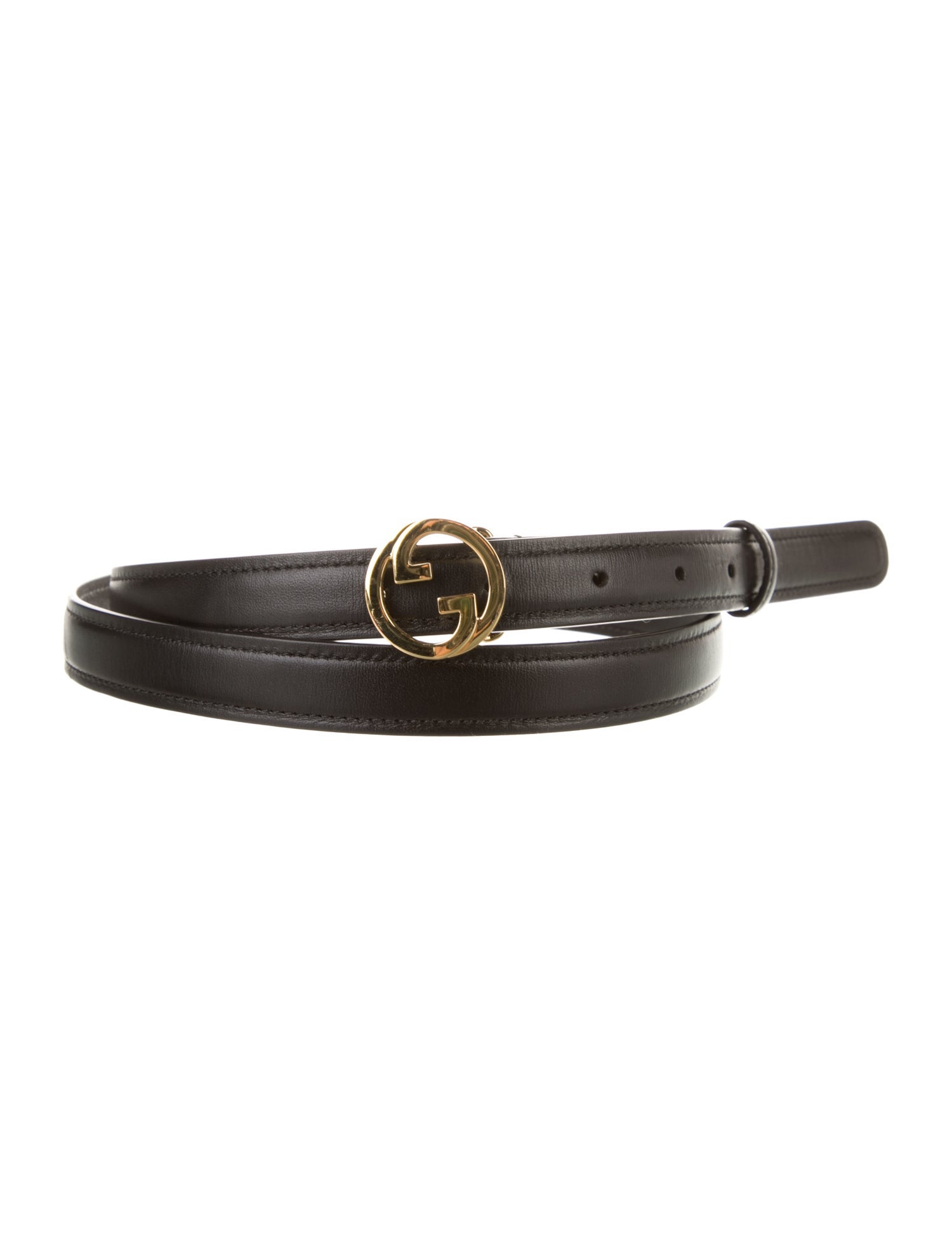 Gucci Interlocking G Logo Skinny Belt
