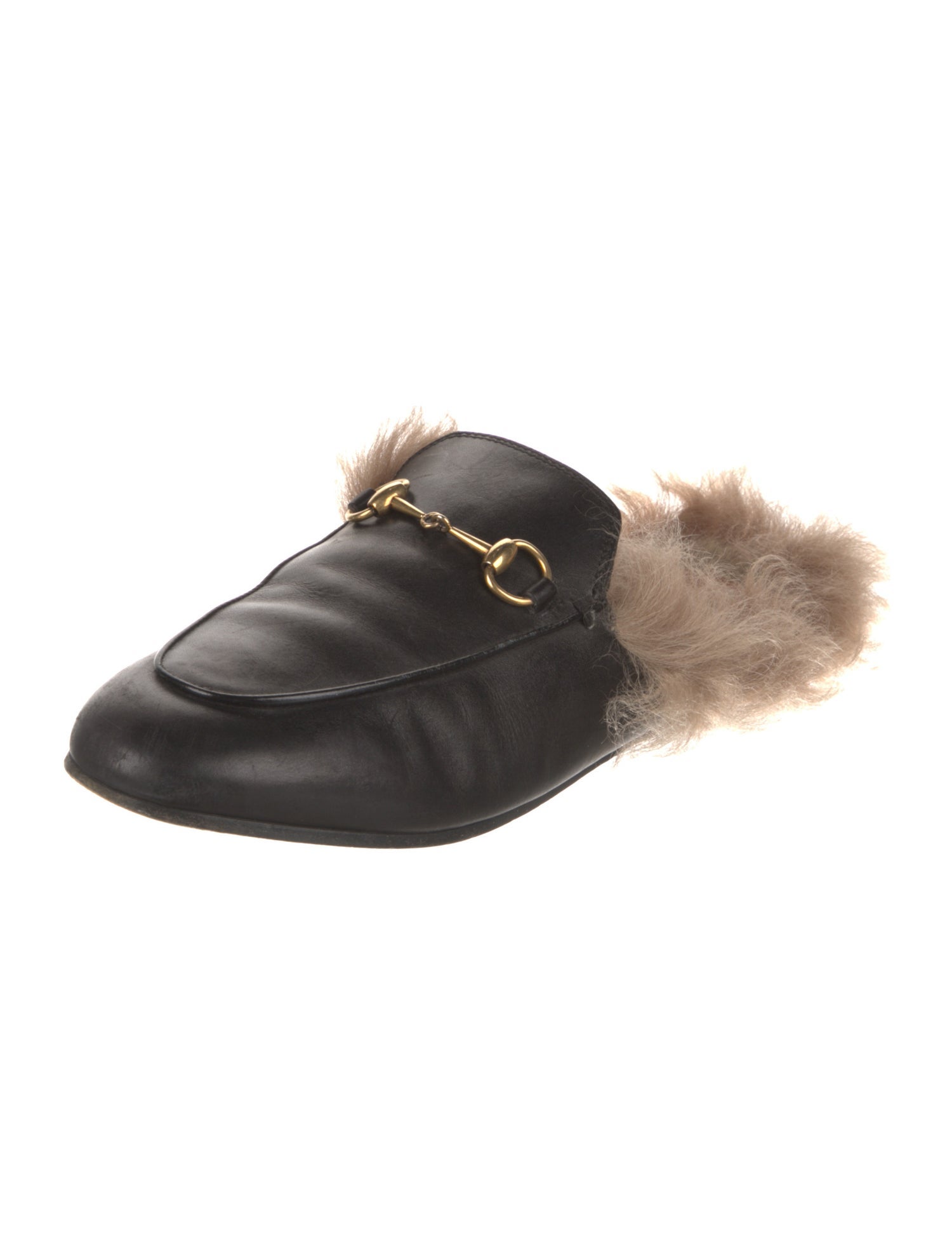 Gucci Horsebit Accent Leather Mules