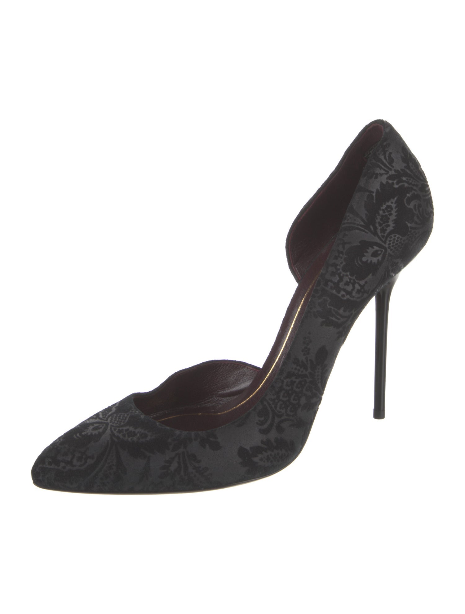 Gucci Suede D'Orsay Pumps