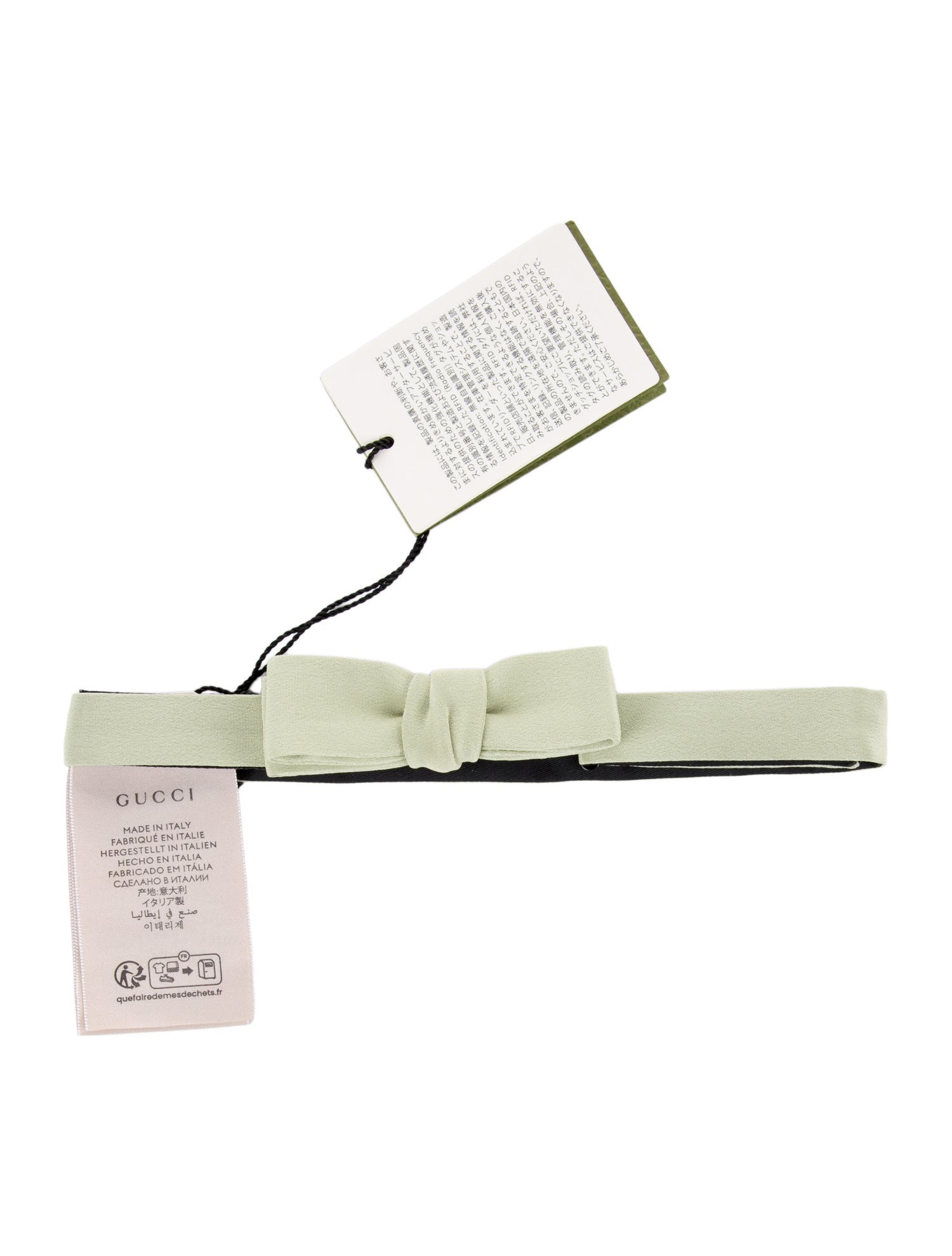 Dior Homme 2006 Silk Papillon Bow Tie - Black Bow Ties