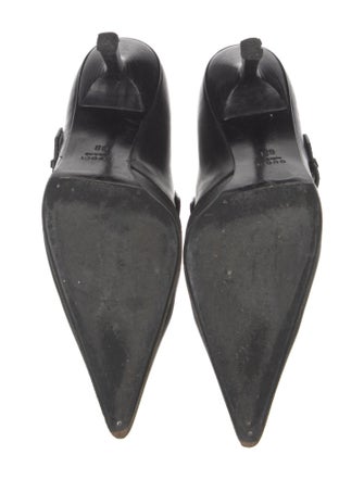 Gucci Leather Lace-Up Boots