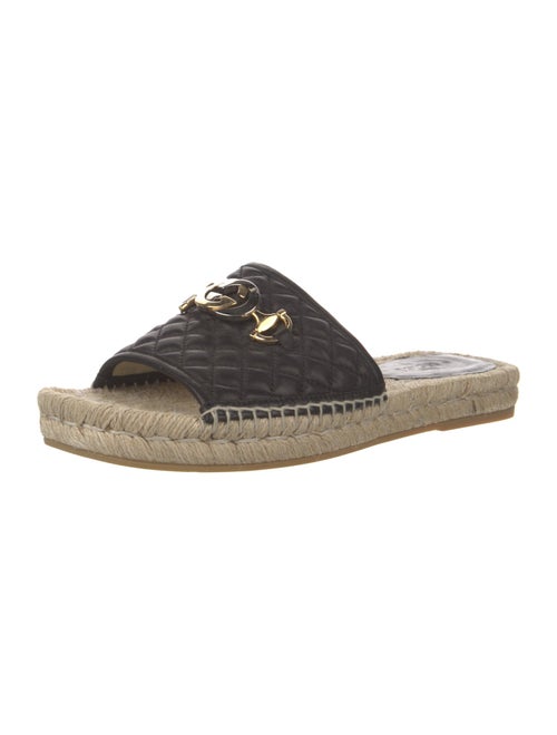 Gucci Quilted Pattern Leather Espadrilles