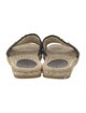 Gucci Quilted Pattern Leather Espadrilles