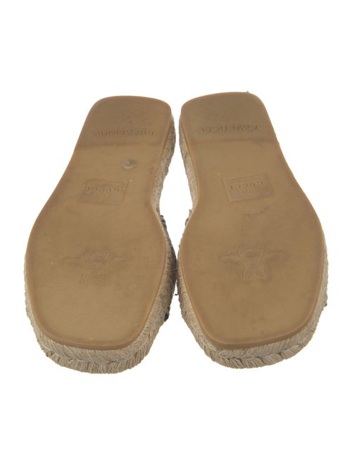 Gucci Quilted Pattern Leather Espadrilles