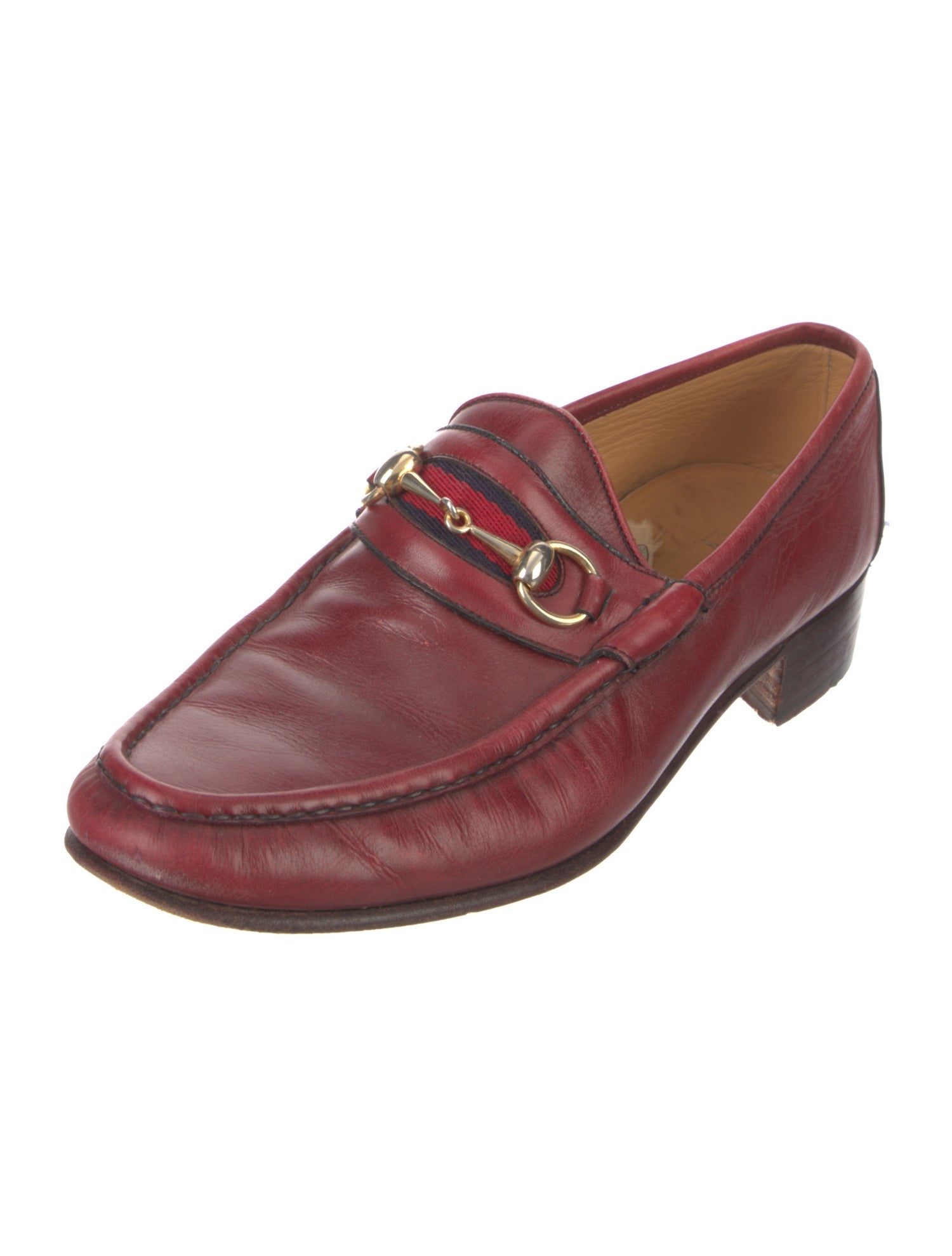 Gucci 1955 Horsebit Accent Leather Loafers