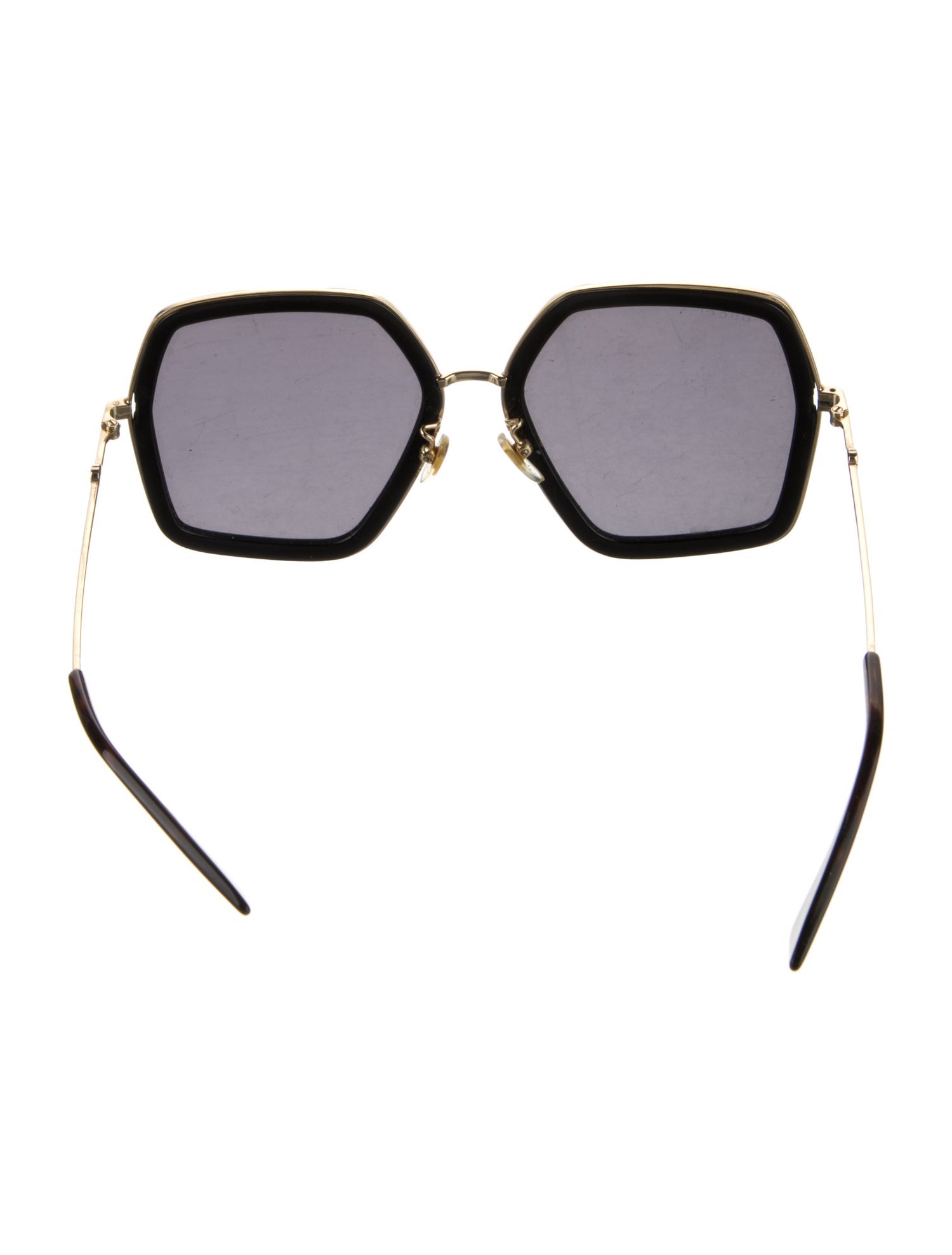 Gucci Interlocking G Logo Square Sunglasses