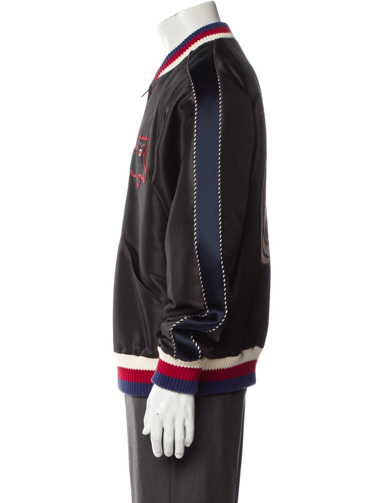 Gucci 2017 Sylvie Web Accent Bomber Jacket