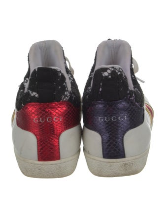 Gucci Sylvie Web Accent Leather Sneakers