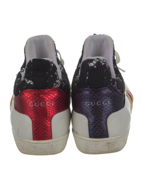 Gucci Sylvie Web Accent Leather Sneakers