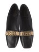 Gucci Interlocking G Logo Leather Flats
