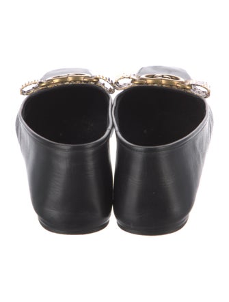 Gucci Interlocking G Logo Leather Flats