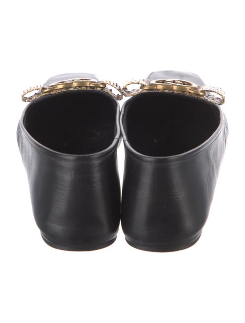 Gucci Interlocking G Logo Leather Flats