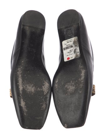 Gucci Interlocking G Logo Leather Flats