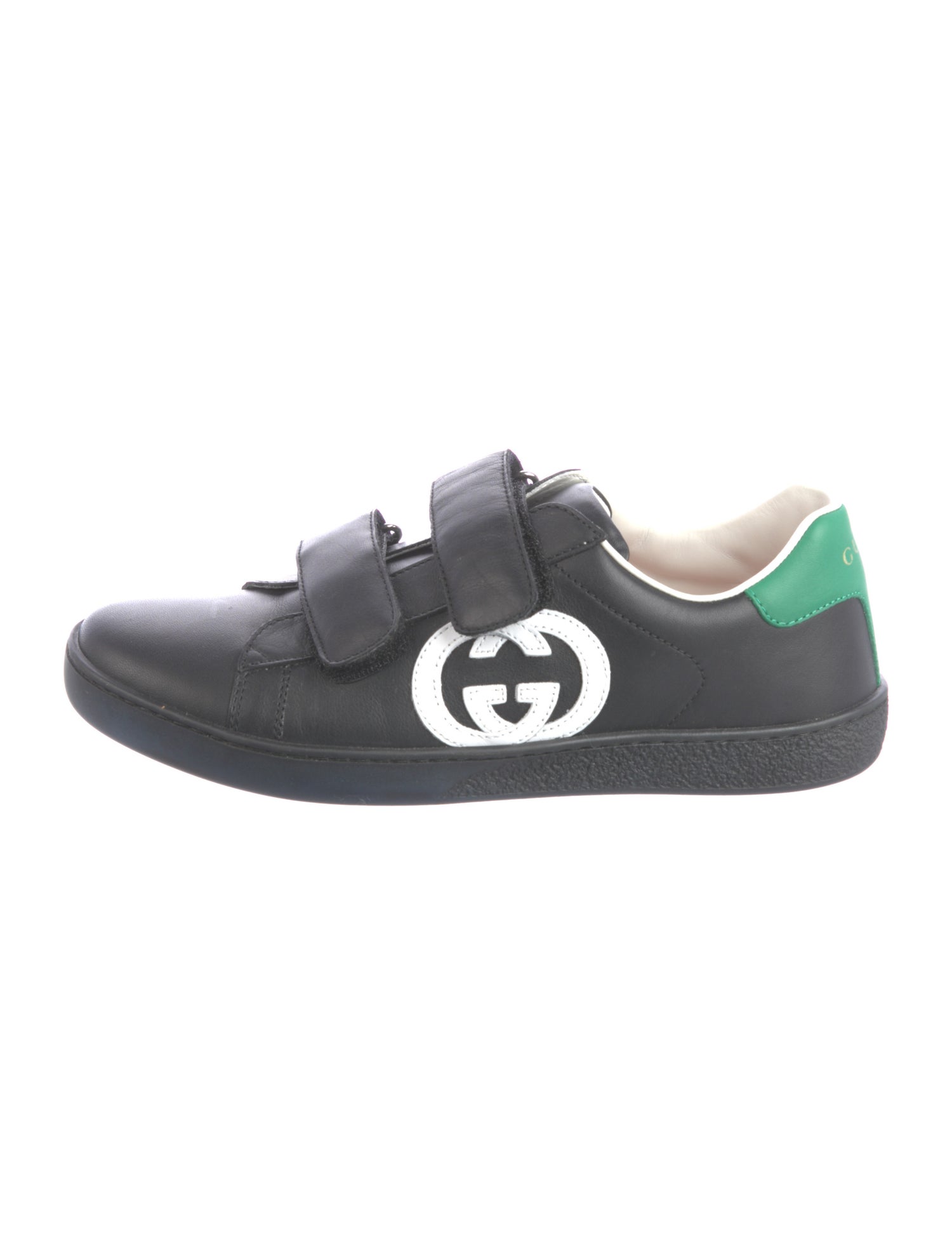Gucci Web Accent Leather Sneakers