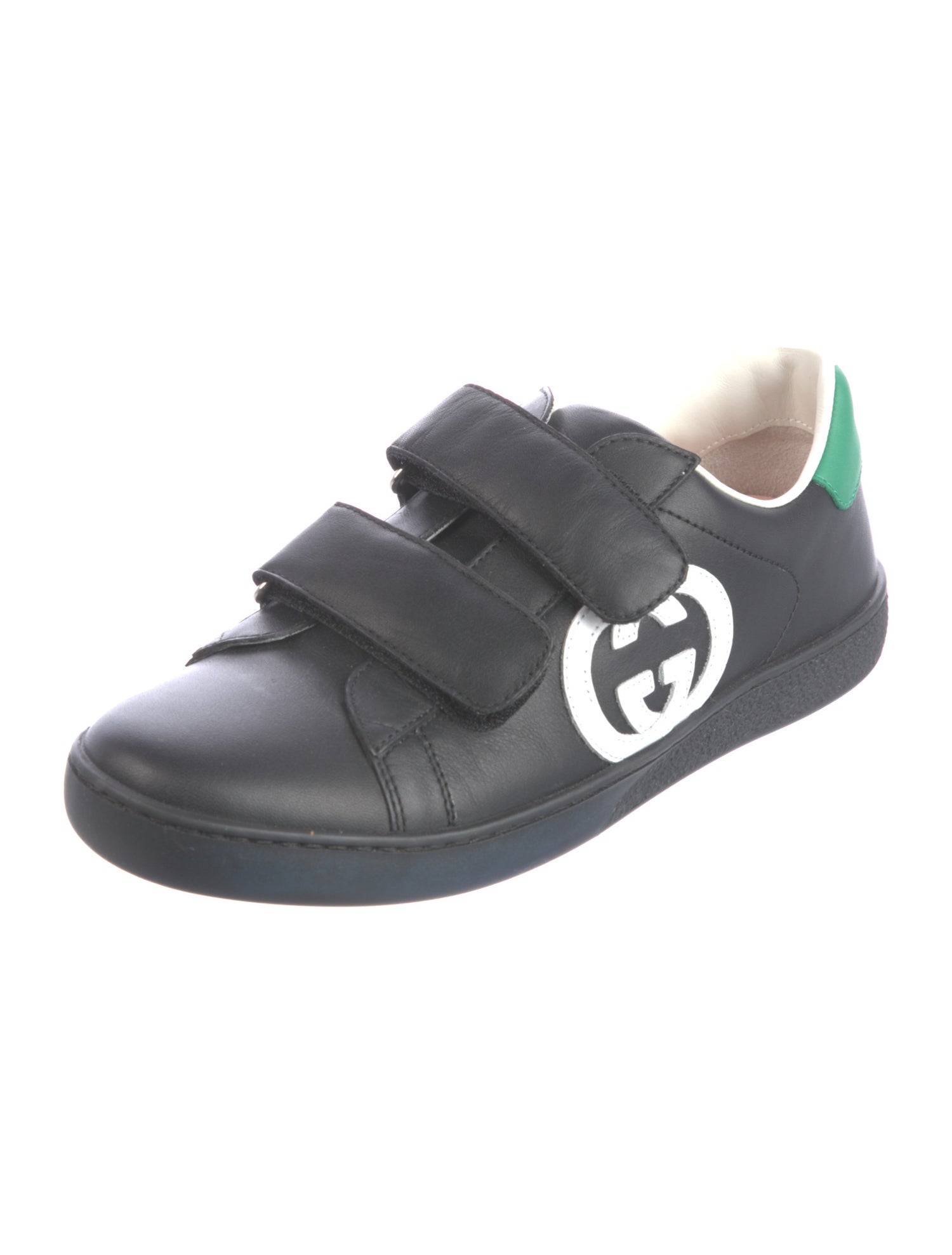 Gucci Web Accent Leather Sneakers
