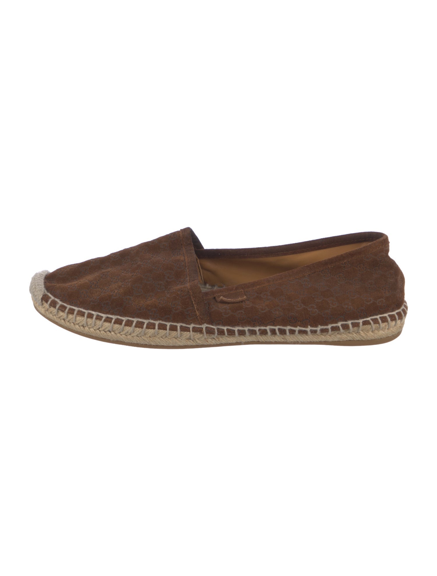 Gucci Microguccissima Pattern Suede Espadrilles
