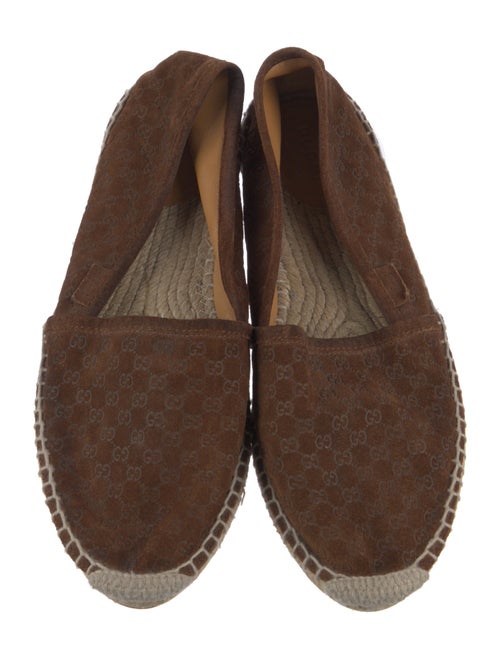Gucci Microguccissima Pattern Suede Espadrilles