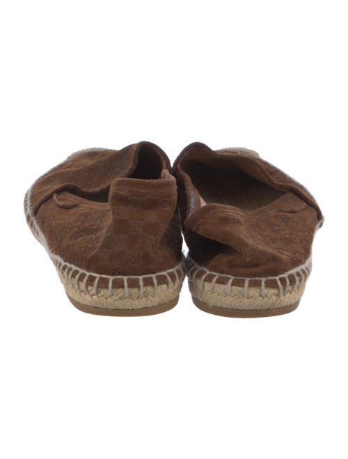 Gucci Microguccissima Pattern Suede Espadrilles