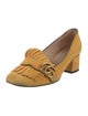 Gucci Double G Logo Suede Pumps