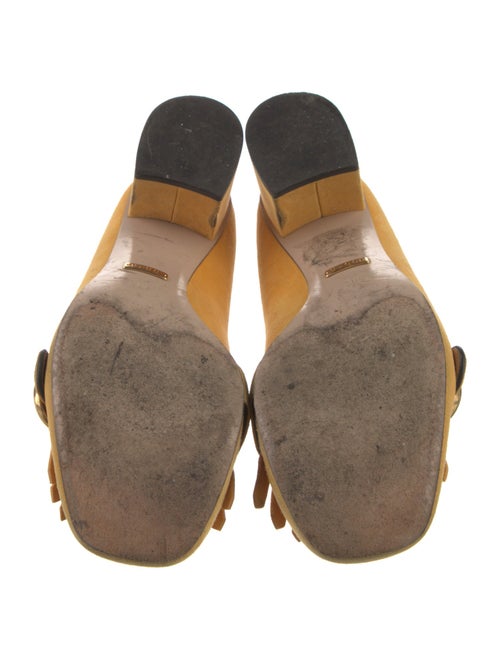 Gucci Double G Logo Suede Pumps