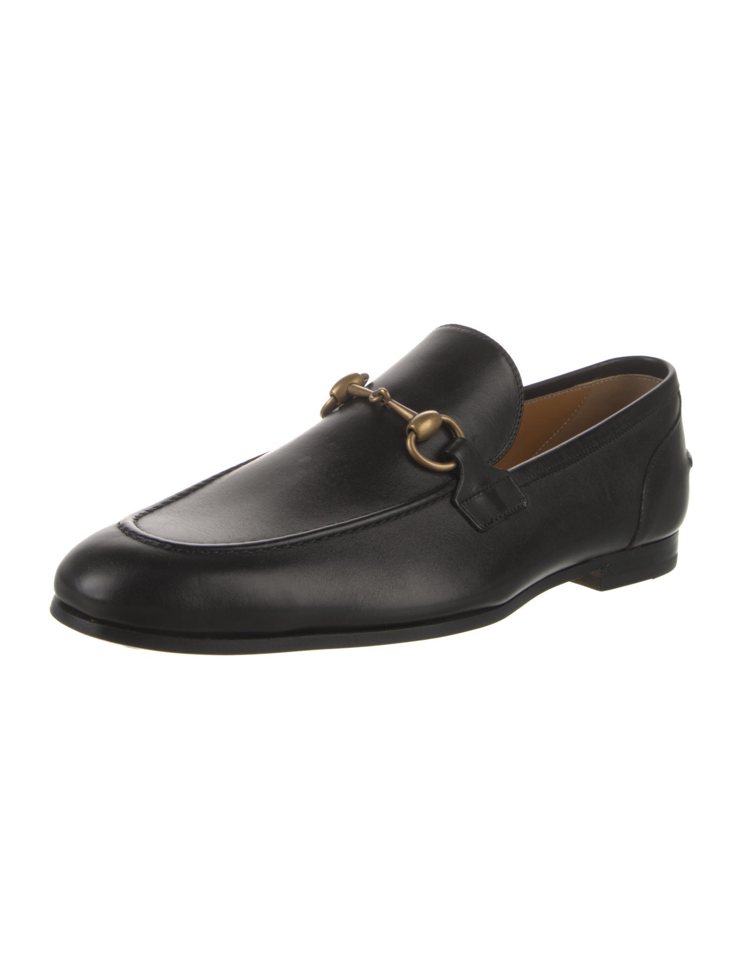 Gucci Horsebit Accent Leather Dress Loafers