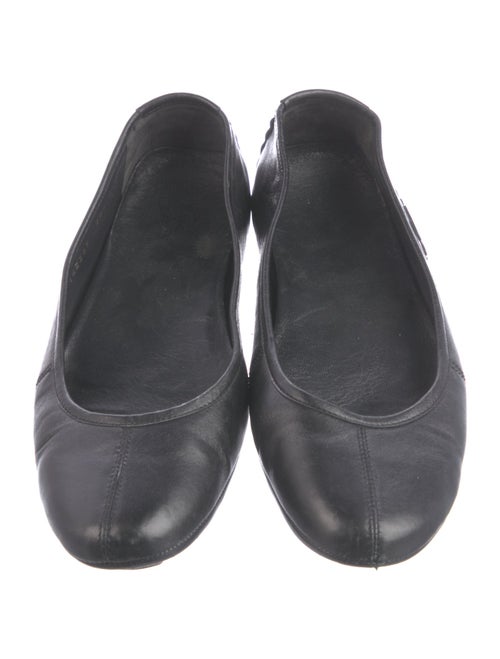 Gucci Horsebit Accent Leather Ballet Flats