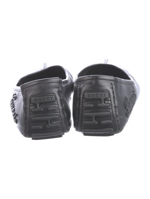 Gucci Horsebit Accent Leather Ballet Flats