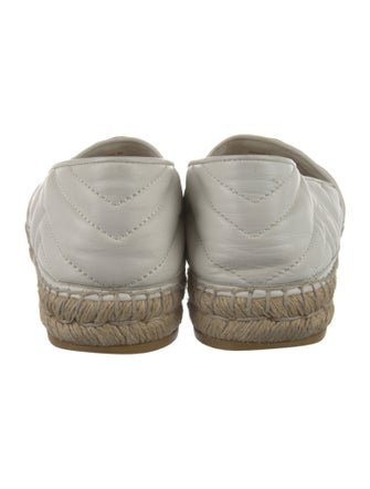 Gucci Double G Logo Leather Espadrilles