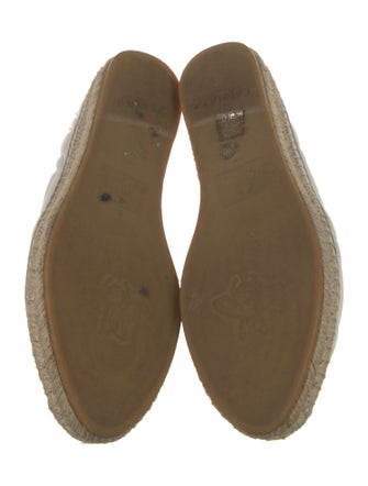 Gucci Double G Logo Leather Espadrilles