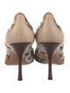 Gucci Flora Print Canvas Pumps
