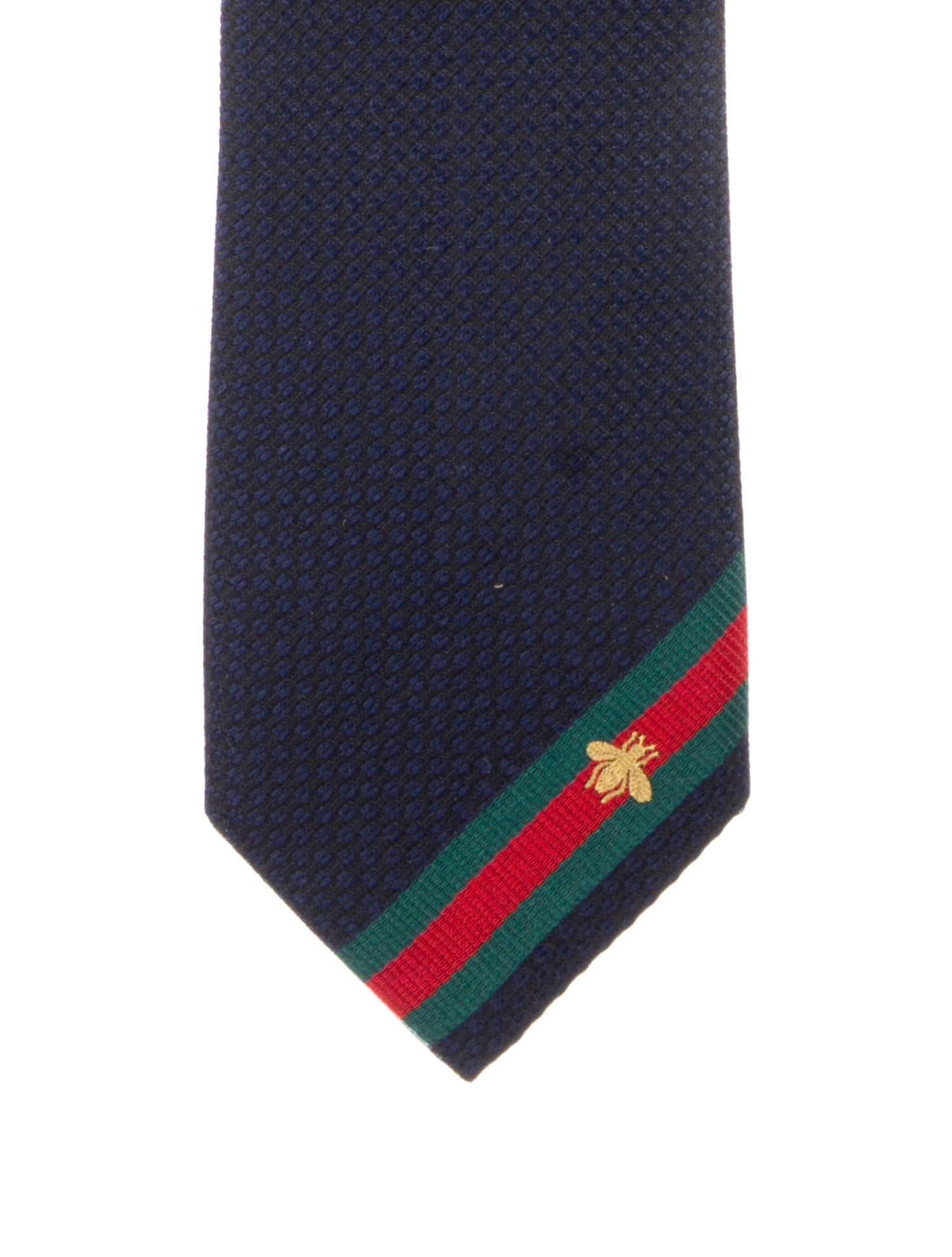 Gucci Gucci Solid Blue Silk Tie