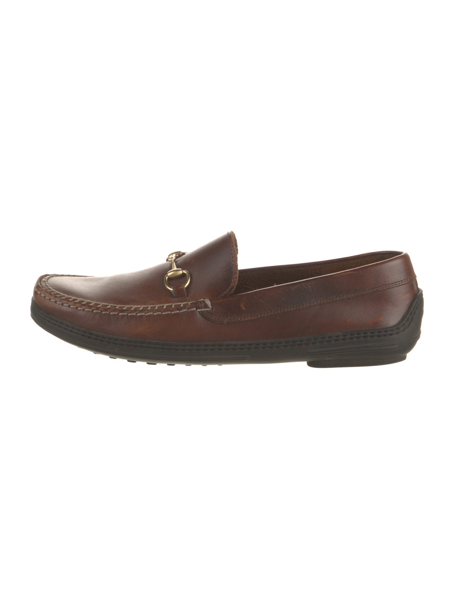 Gucci 1955 Horsebit Accent Leather Drivers