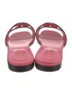 Gucci Interlocking G Logo Leather Slides